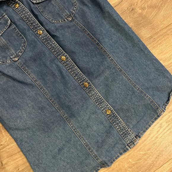 Schmidt Workwear Womens Jean Blouse Top Size Small - Picture 5 of 5